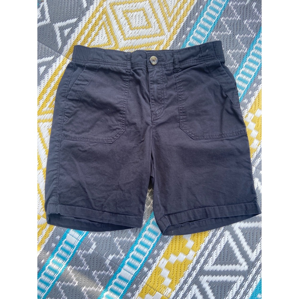Sonoma Goods For Life Women Black Utility Shorts Petite Medium PM Stretch Cotton